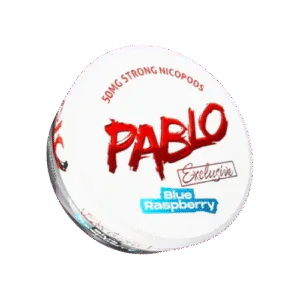 Pablo Blue Raspberry 50 mg nicotine pouches in Dubai, UAE – extra strong fruity flavor