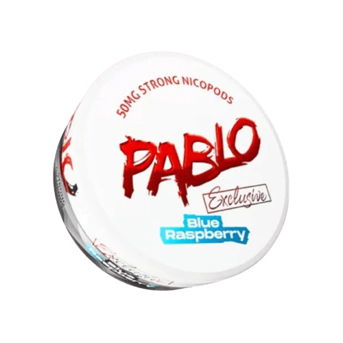 Pablo Blue Raspberry 50 mg nicotine pouches in Dubai, UAE – extra strong fruity flavor