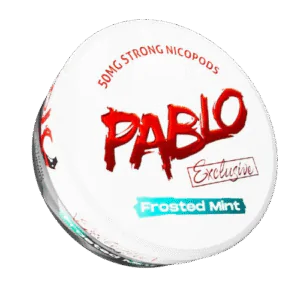 Pablo Frosted Mint 50 mg nicotine pouches in Dubai, UAE – extra strong mint flavor