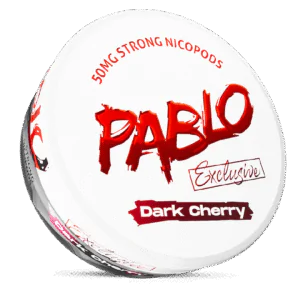 Pablo Dark Cherry 50mg Nicotine Pouches – strong cherry-flavored snus available in Dubai and UAE.